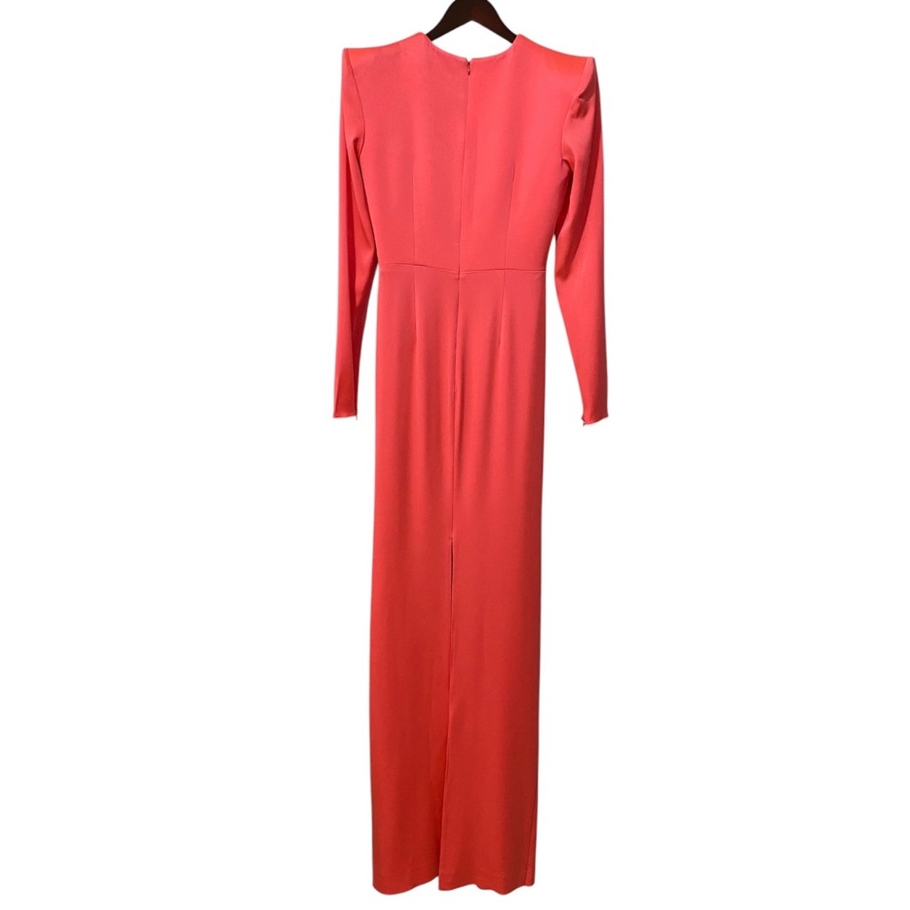 NWT Alex Perry Graves Tie Front Satin Crepe Gown Dress Size 8 - Picture 7 of 10